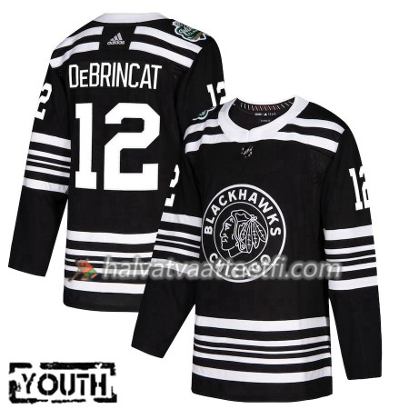 Lasten NHL Chicago Blackhawks Pelipaita Alex DeBrincat 12 2019 Winter Classic Adidas Musta Authentic